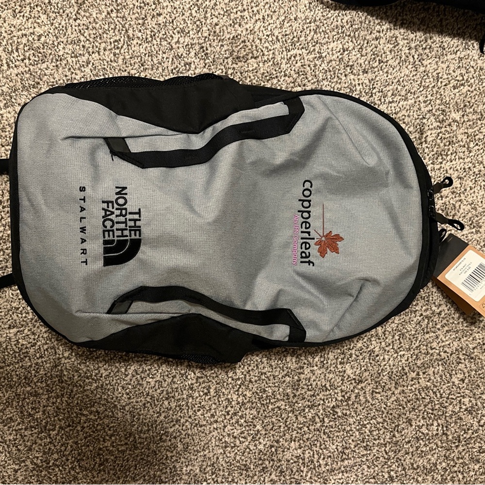 The North Face Gray and Black Backpack New With Tags